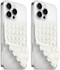 (2 Pack) Silicone Suction Cup Phone Case Mount Double Sided, Sticky Phone Grip with Higher Suction Power for Cell Phone, Hands-Free Phone Accessories for Selfies and Videos, Pink